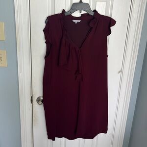 Maroon sleeveless dress